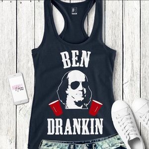 Women’s graphic summer tank “BEN DRANKIN”